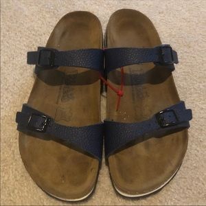 Navy Blue 2 Strap Birkenstock Sandals